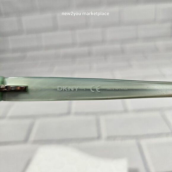 DKNY Tortoise Rectangular Frame W Teal Interior Glasses DY4585B 3388 52 17 135 - Picture 8 of 10